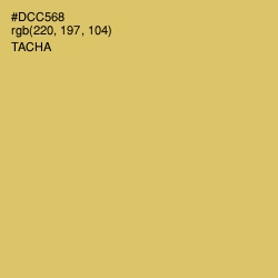 #DCC568 - Tacha Color Image