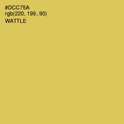 #DCC75A - Wattle Color Image