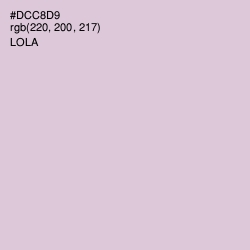 #DCC8D9 - Lola Color Image