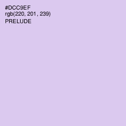 #DCC9EF - Prelude Color Image