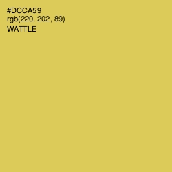 #DCCA59 - Wattle Color Image