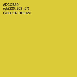 #DCCB39 - Golden Dream Color Image