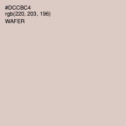 #DCCBC4 - Wafer Color Image