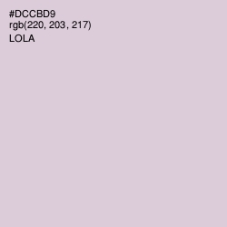 #DCCBD9 - Lola Color Image