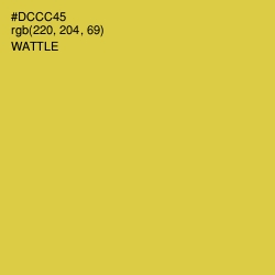 #DCCC45 - Wattle Color Image