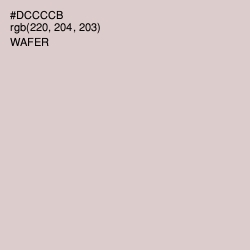 #DCCCCB - Wafer Color Image