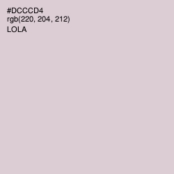 #DCCCD4 - Lola Color Image