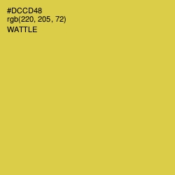 #DCCD48 - Wattle Color Image