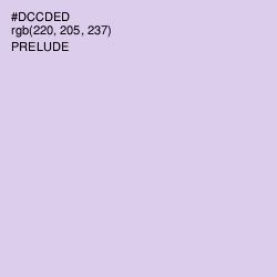 #DCCDED - Prelude Color Image