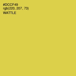 #DCCF49 - Wattle Color Image