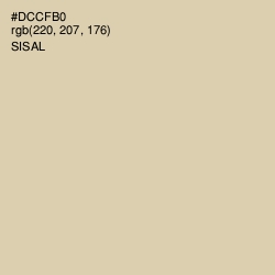 #DCCFB0 - Sisal Color Image