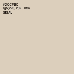 #DCCFBC - Sisal Color Image