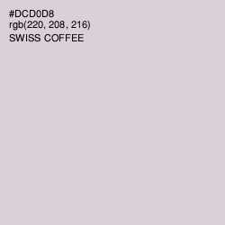 #DCD0D8 - Swiss Coffee Color Image