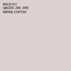 #DCD1D1 - Swiss Coffee Color Image