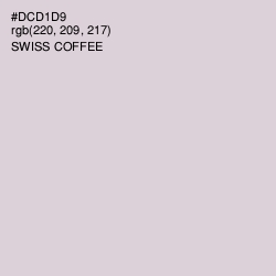 #DCD1D9 - Swiss Coffee Color Image