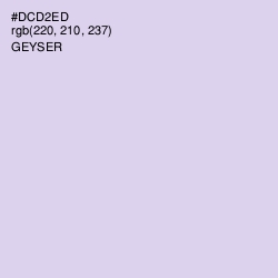 #DCD2ED - Geyser Color Image