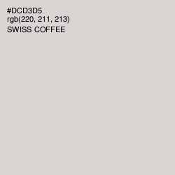 #DCD3D5 - Swiss Coffee Color Image