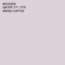 #DCD3D8 - Swiss Coffee Color Image