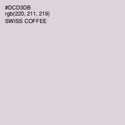 #DCD3DB - Swiss Coffee Color Image