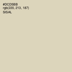 #DCD5BB - Sisal Color Image