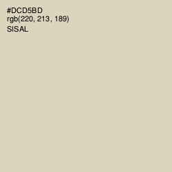#DCD5BD - Sisal Color Image