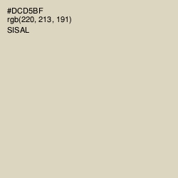 #DCD5BF - Sisal Color Image