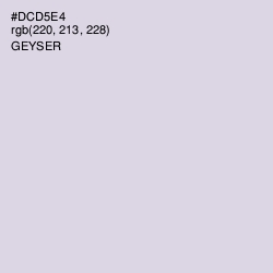 #DCD5E4 - Geyser Color Image