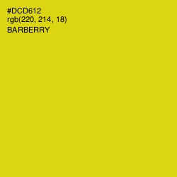 #DCD612 - Barberry Color Image