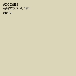 #DCD6B8 - Sisal Color Image