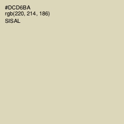 #DCD6BA - Sisal Color Image