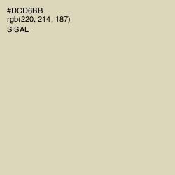 #DCD6BB - Sisal Color Image