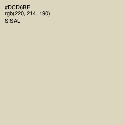 #DCD6BE - Sisal Color Image