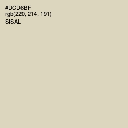 #DCD6BF - Sisal Color Image