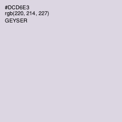 #DCD6E3 - Geyser Color Image