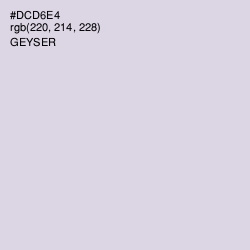 #DCD6E4 - Geyser Color Image