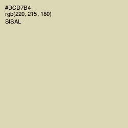 #DCD7B4 - Sisal Color Image