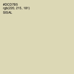 #DCD7B5 - Sisal Color Image