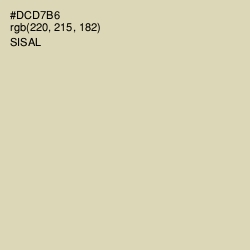#DCD7B6 - Sisal Color Image