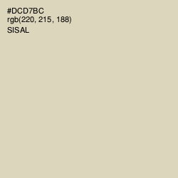 #DCD7BC - Sisal Color Image