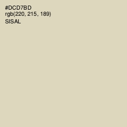 #DCD7BD - Sisal Color Image