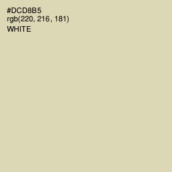 #DCD8B5 - Sisal Color Image