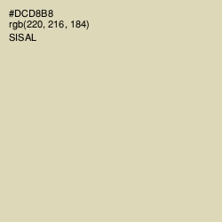 #DCD8B8 - Sisal Color Image