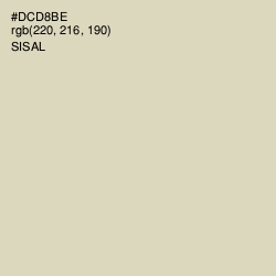 #DCD8BE - Sisal Color Image