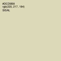 #DCD9B8 - Sisal Color Image