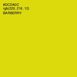 #DCDA0C - Barberry Color Image