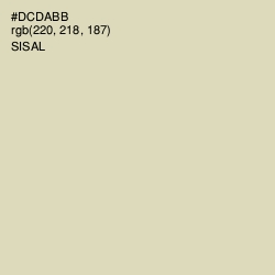 #DCDABB - Sisal Color Image