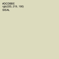 #DCDBBE - Sisal Color Image