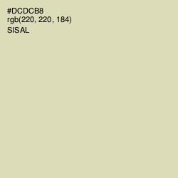 #DCDCB8 - Sisal Color Image