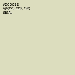 #DCDCBE - Sisal Color Image