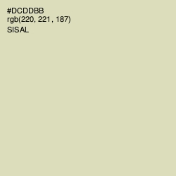 #DCDDBB - Sisal Color Image